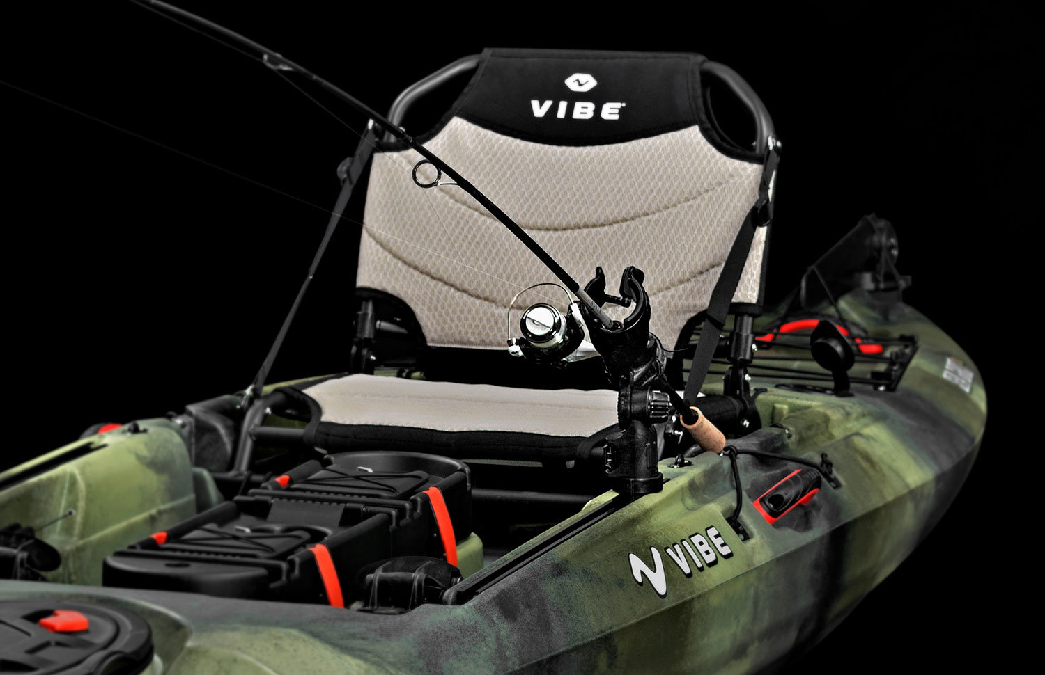 Vibe Sea Ghost 130 Sit On Top Angler Fishing Kayak Slate Blue