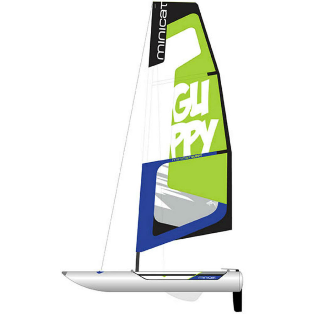 minicat guppy dinghy inflatable sailboat