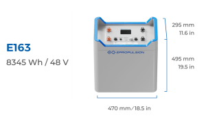 ePropulsion E-Series E163 - Dimensions