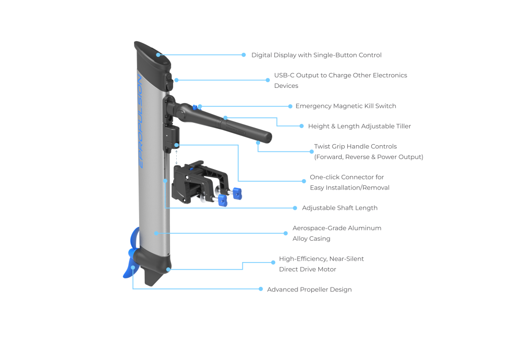 ePropulsion eLite Electric Outboard Motor - Features