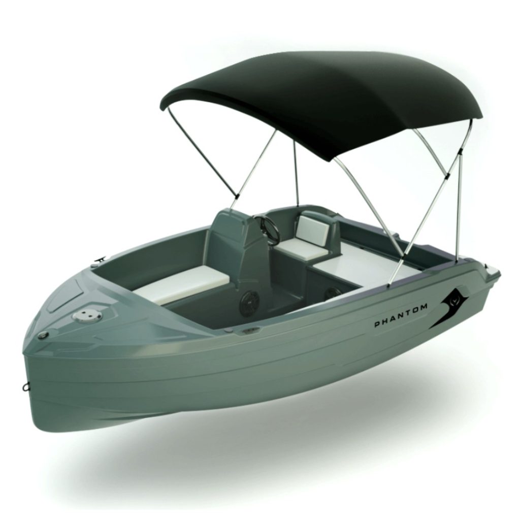 Vision Marine Phantom Rotomolded Boat - With Bimini