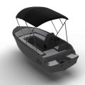 Vision Marine Phantom Boat - Dark Grey - With Bimini. -Rear View (2)