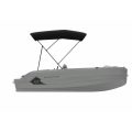 Vision Marine Phantom Boat - Light Grey - With Bimini. -Side View